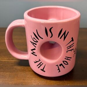 Voodoo Doughnut pink coffee mug